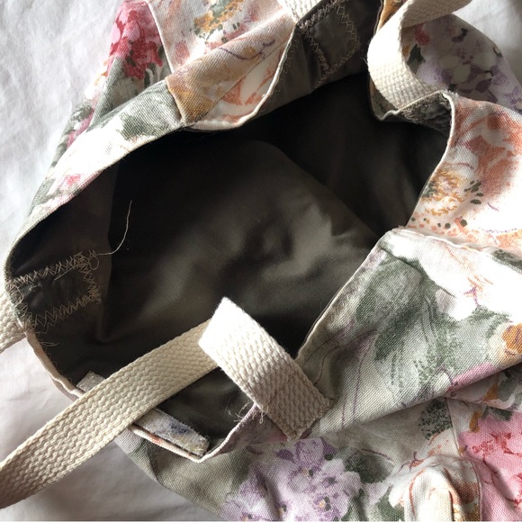 Vintage 90s Floral Tote Bag - Picture 3 of 3